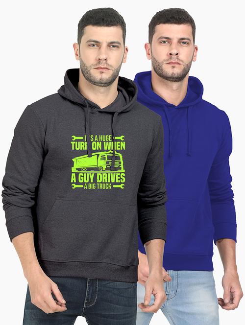 multi colored fleece chest print sweatshirt - 18140106 - Very Small Image - 1