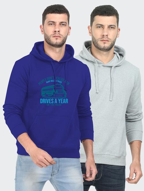 set of 2 chest print sweatshirt - 18140630 - Very Small Image - 1