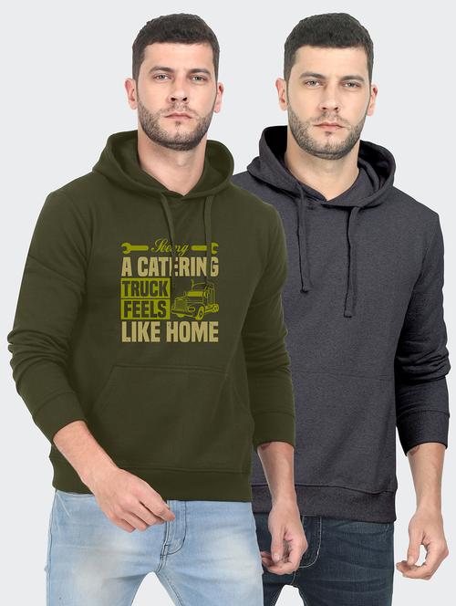 set of 2 chest print sweatshirt - 18140678 - Very Small Image - 1