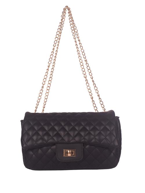 black leatherette (pu) handbag - 18140749 - Very Small Image - 1