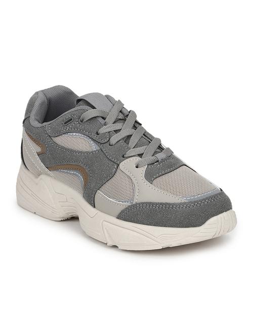 grey suede laceup casual shoes - 18141053 - Very Small Image - 1