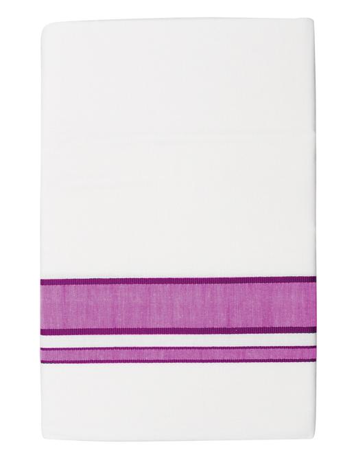 traditional men's 2 mtr white dhoti - 18141389 - Very Small Image - 1