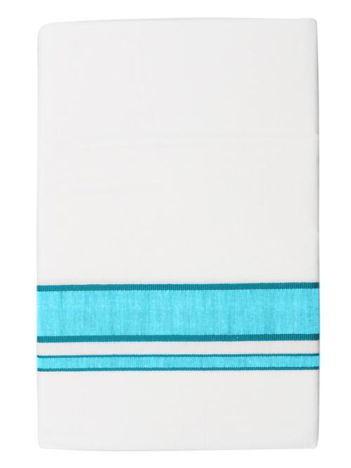 traditional men's 2 mtr white dhoti - 18141397 - Very Small Image - 1