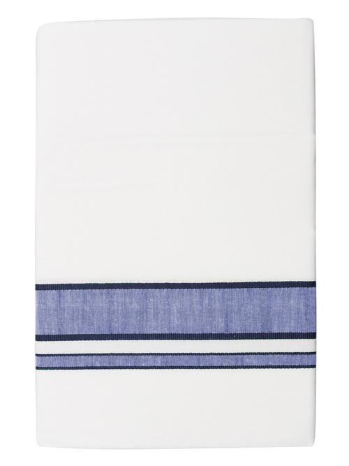 traditional men's 2 mtr white dhoti - 18141400 - Very Small Image - 1