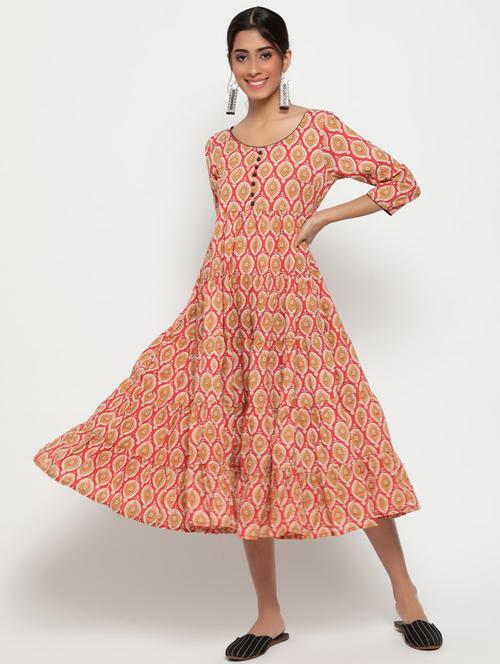 women's tiered kurta - 18141406 - Very Small Image - 1