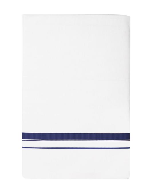 traditional men's 2 mtr white dhoti - 18141458 - Very Small Image - 1