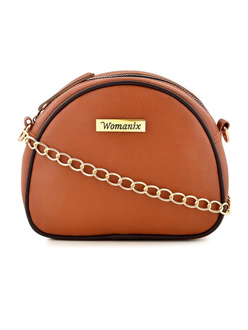 leatherette (pu) messenger sling bag - 18141602 - Very Small Image - 1