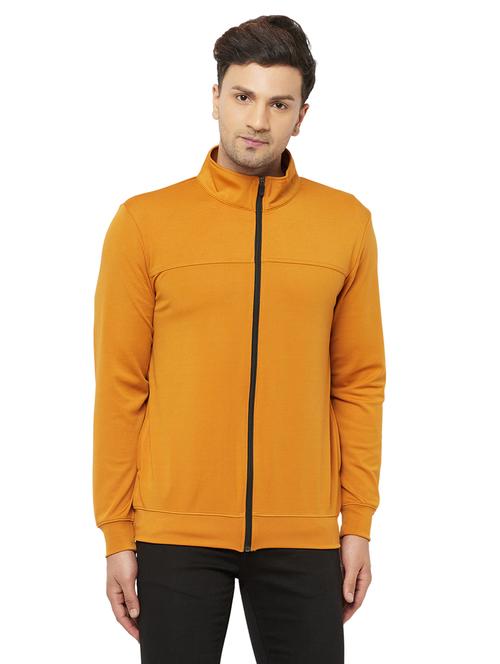 yellow polyester biker jacket - 18142401 - Very Small Image - 1