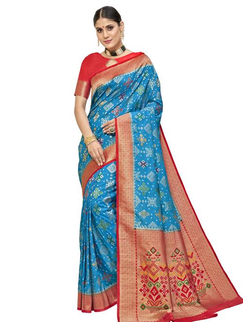 zari work woven saree - 18142576 - Very Small Image - 1