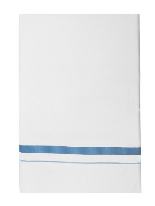 traditional men's 2 mtr white dhoti - 18142629 - Very Small Image - 1