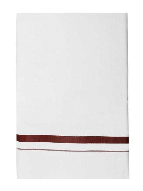 traditional men's 2 mtr white dhoti - 18142633 - Very Small Image - 1