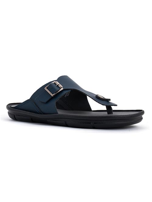 navy synthetic & mesh slip on slippers - 18143571 - Very Small Image - 1