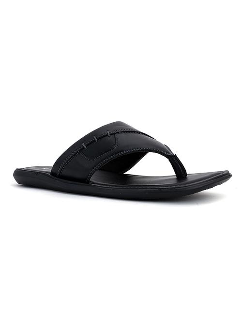 black synthetic & mesh slip on slippers - 18143577 - Very Small Image - 1