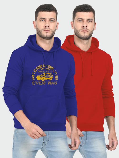 multi colored fleece chest print sweatshirt - 18144173 - Very Small Image - 1