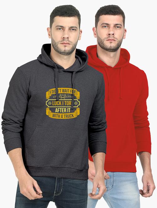 multi colored fleece chest print sweatshirt - 18144214 - Very Small Image - 1