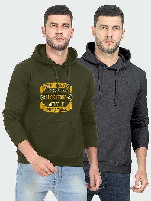multi colored fleece chest print sweatshirt - 18144219 - Very Small Image - 1