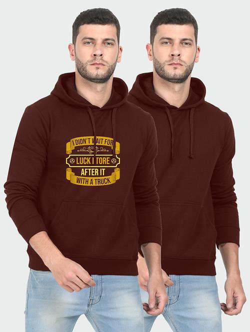 multi colored fleece chest print sweatshirt - 18144232 - Very Small Image - 1