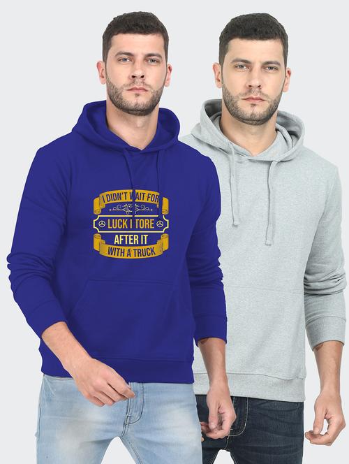 multi colored fleece chest print sweatshirt - 18144257 - Very Small Image - 1