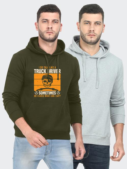 multi colored fleece chest print sweatshirt - 18144288 - Very Small Image - 1
