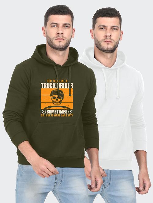 multi colored fleece chest print sweatshirt - 18144294 - Very Small Image - 1