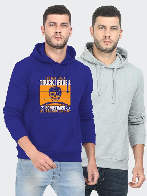 multi colored fleece chest print sweatshirt - 18144315 - Very Small Image - 1