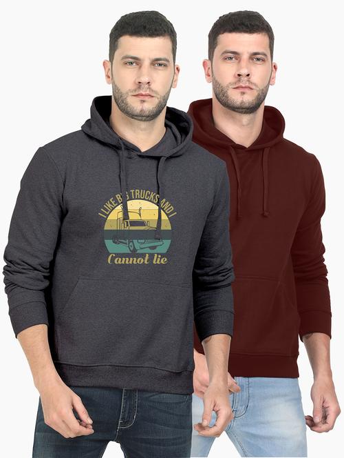 set of 2 chest printed sweatshirt - 18144531 - Very Small Image - 1