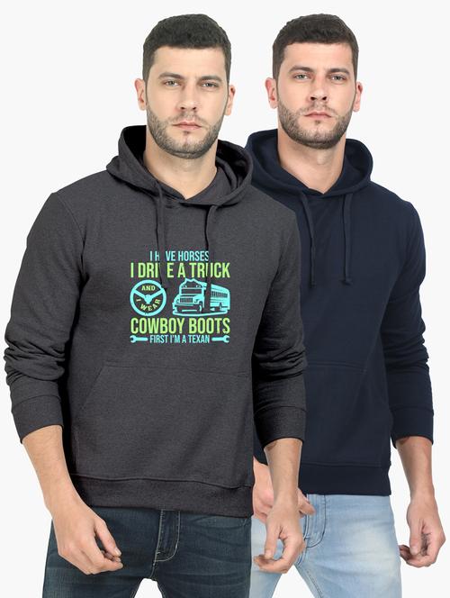 multi colored fleece chest print sweatshirt - 18144899 - Very Small Image - 1