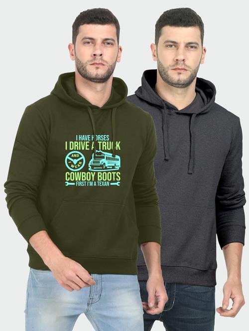 multi colored fleece chest print sweatshirt - 18144905 - Very Small Image - 1