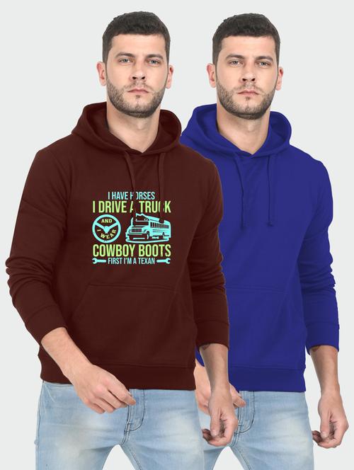 multi colored fleece chest print sweatshirt - 18144921 - Very Small Image - 1