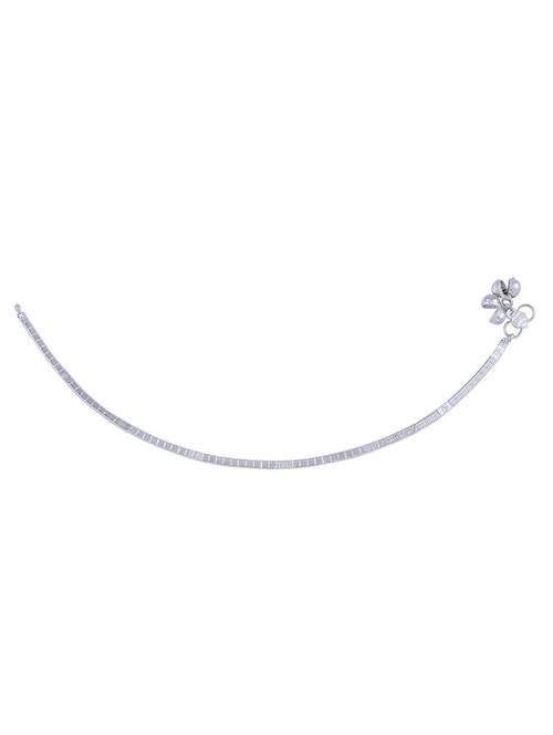 silver metal anklets and payal - 18145229 - Very Small Image - 1