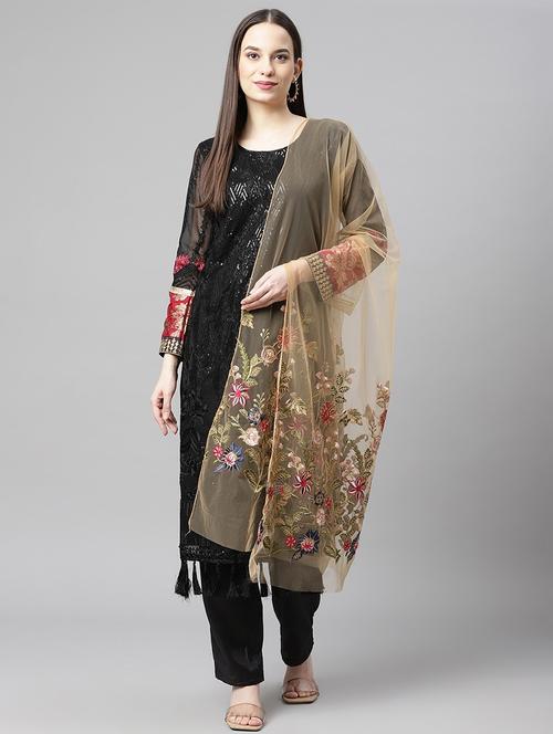 embroidered unstitched suit set - 18145249 - Very Small Image - 1