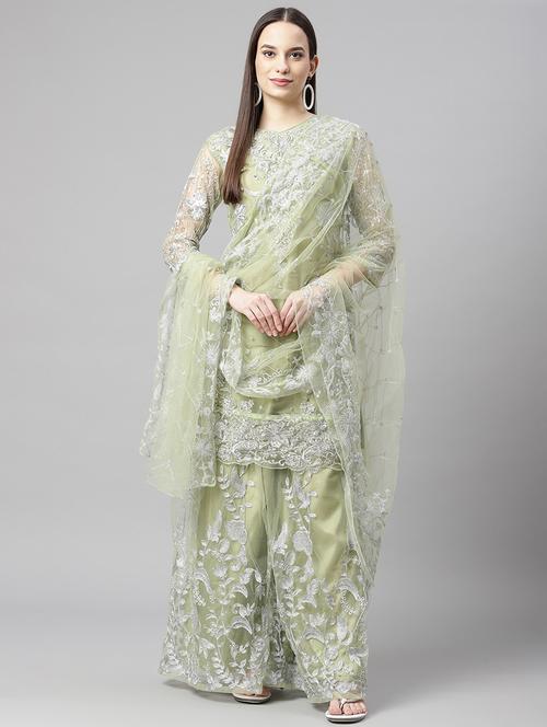 embroidered unstitched suit set - 18145267 - Very Small Image - 1