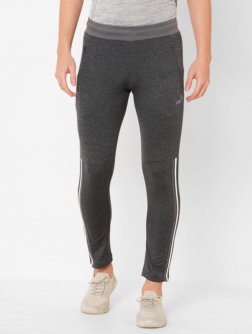 grey polyester blend joggers track pant - 18145497 - Very Small Image - 1
