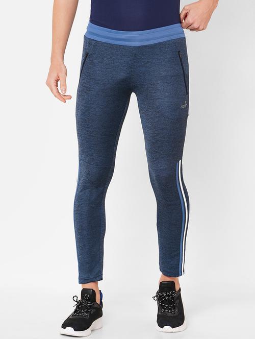 navy blue polyester blend joggers track pant - 18145498 - Very Small Image - 1