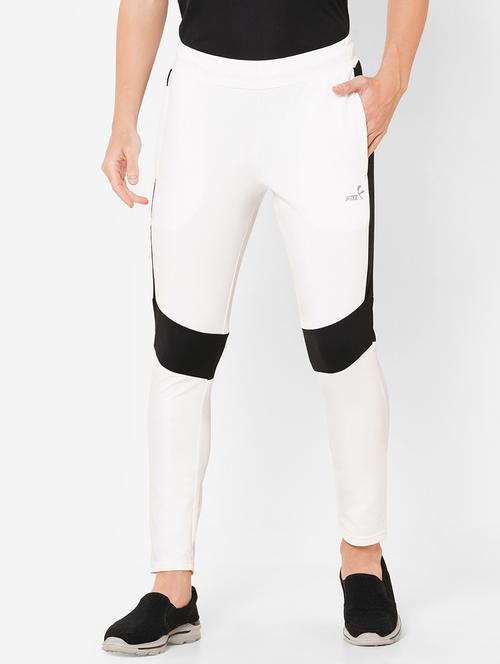 white polyester blend joggers track pant - 18145503 - Very Small Image - 1