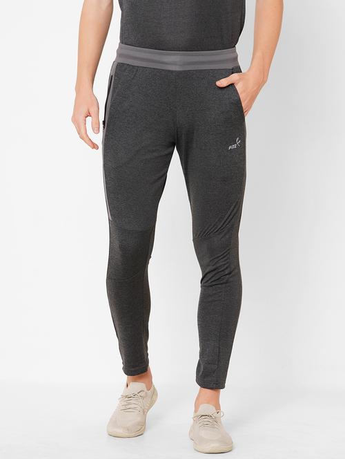 grey polyester blend joggers track pant - 18145505 - Very Small Image - 1