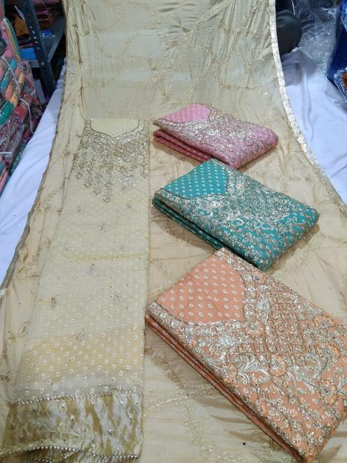 semi stitched cotton suits - 18145976 - Very Small Image - 1