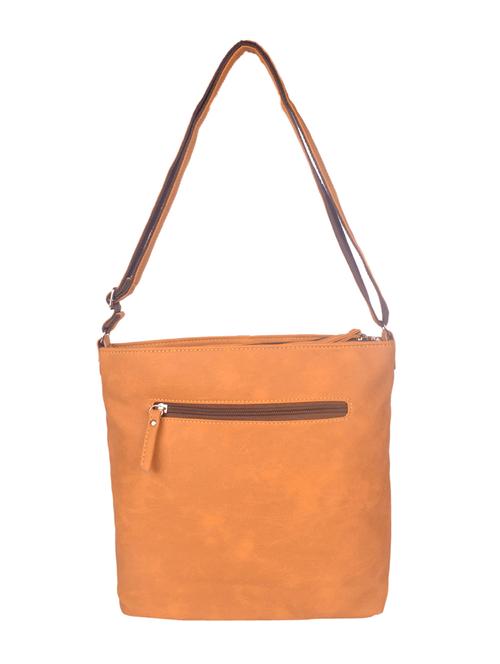 yellow leatherette (pu) handbag - 18145977 - Very Small Image - 1