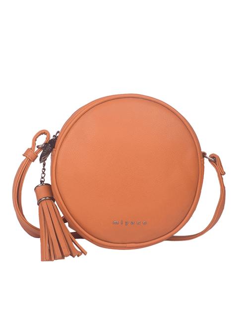 tan leatherette (pu) handbag - 18145992 - Very Small Image - 1
