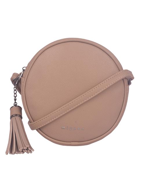 beige leatherette (pu) handbag - 18145999 - Very Small Image - 1