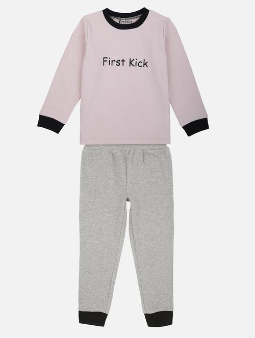 pink printed pyjama set - 18146012 - Very Small Image - 1