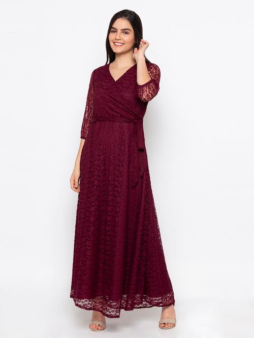 purple lace dress - 18146739 - Very Small Image - 1