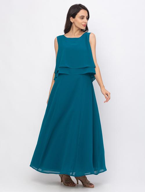 round neck layered dress - 18146763 - Very Small Image - 1