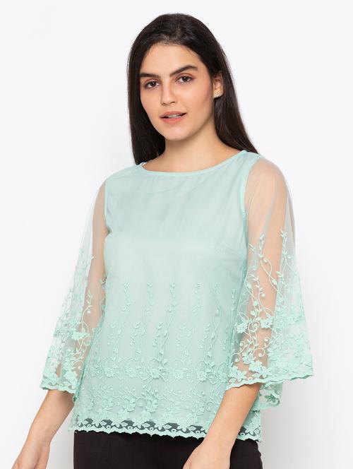 green lace regular top - 18146836 - Very Small Image - 1