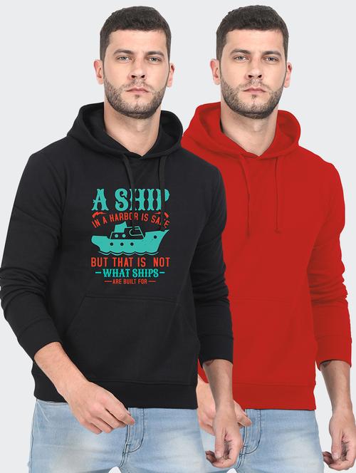 set of 2 chest printed sweatshirt - 18147308 - Very Small Image - 1