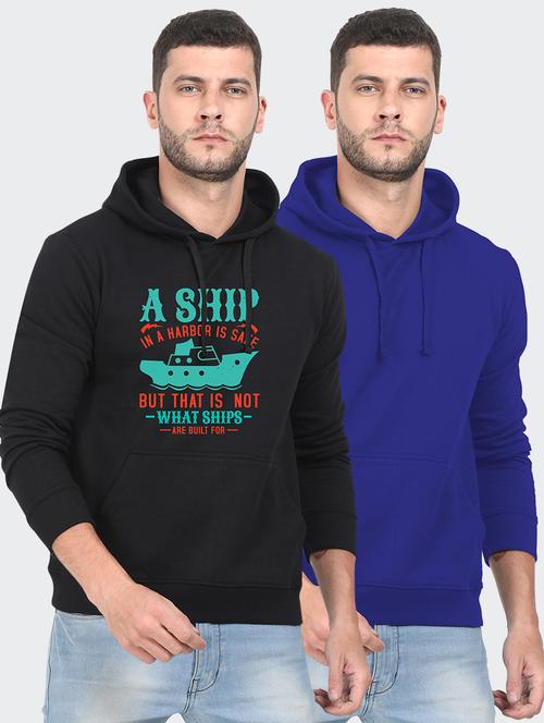 set of 2 chest printed sweatshirt - 18147309 - Very Small Image - 1