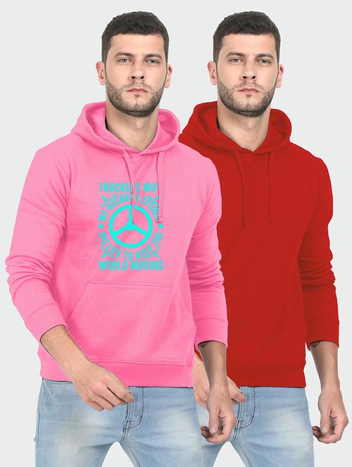 multi colored fleece chest print sweatshirt - 18148016 - Very Small Image - 1