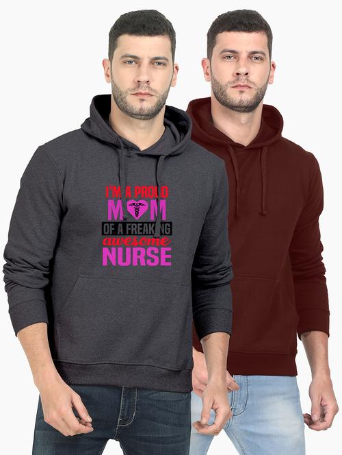 set of 2 chest print sweatshirt - 18148191 - Very Small Image - 1