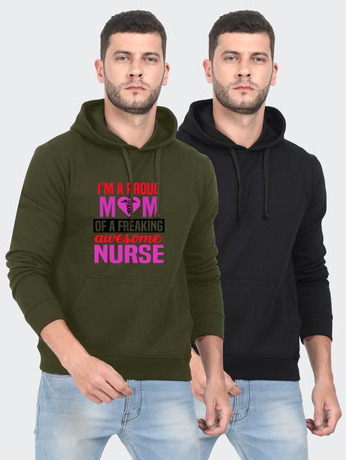 set of 2 chest print sweatshirt - 18148208 - Very Small Image - 1