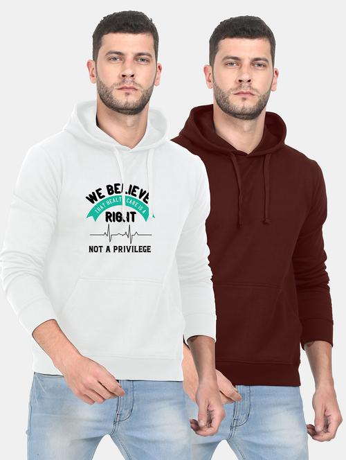 multi colored fleece chest print sweatshirt - 18148369 - Very Small Image - 1